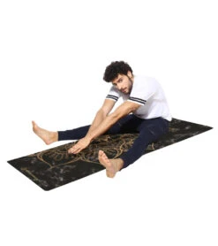 Sahasrara Hemp Yoga Mat 72" 3mm -Swimming Shops 6635510333608 black 4a