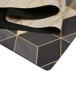 Aura Hemp Yoga Mat 72" 3mm -Swimming Shops 6635510562984 blackwhitegreygold 3a