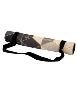 Aura Hemp Yoga Mat 72" 3mm -Swimming Shops 6635510562984 blackwhitegreygold 5a