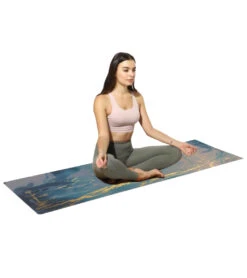 Ajna Rubber Yoga Mat 72" 3mm -Swimming Shops 6635510726824 blue 4a