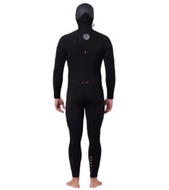 Rip Curl Men's 5/4mm Flashbomb Long Sleeve Heatseeker Hooded Zip Free Fullsuit Wetsuit -Swimming Shops 6735177547944 black 3a