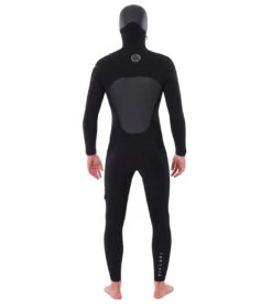 Rip Curl Men's Flashbomb 6/4 Hooded Chest Zip Full Wetsuit -Swimming Shops 6735178530984 black 3a