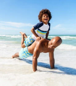 Men's Lemon Slice Swim Trunks -Swimming Shops 6747464368296 blue 3a