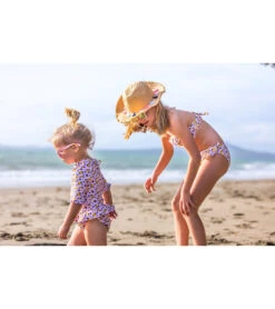 Girls' Leopard Love Two Piece Bandeau Bikini Set (Toddler, Little Kid, Big Kid) -Swimming Shops 6747572928680 pink 5a