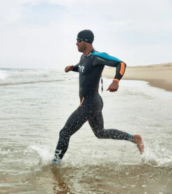 TYR Men's Hurricane Cat 2 Fullsleeve Triathlon Wetsuit -Swimming Shops 6751580749992 blackblueorange 3a