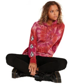 Volcom Women's Iconic Stone Hoodie 5 Volcom Women's Iconic Stone Hoodie -Swimming Shops 6769095114920 auburn 3a