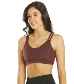 Radiant Cheetah Strappy Back Sports Bra -Swimming Shops 6769287168168 burgundycheetah 5a