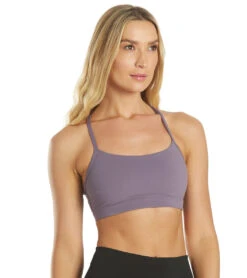 Delight Solid Racer Back Sports Bra -Swimming Shops 6769288609960 purpletaupe 3a