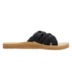 Sanuk Women's Fraidy Slide Sandal -Swimming Shops 6790402801832 black 3a
