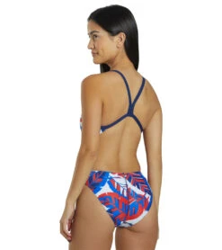 Arena Women's Tropicals Challenge Back One Piece Swimsuit 6 Arena Women's Tropicals Challenge Back One Piece Swimsuit -Swimming Shops 6813957619880 navyredmulti 3a