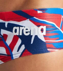 Arena Men's Tropicals Brief Swimsuit -Swimming Shops 6813962731688 navyredmulti 5a