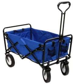 Collapsible Folding Outdoor Utility Wagon -Swimming Shops 6848915898536 blue 2a