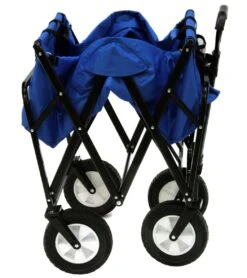 Collapsible Folding Outdoor Utility Wagon -Swimming Shops 6848915898536 blue 5a