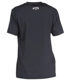 Billabong Boys' All Day Wave Loose Fit Short Sleeve Rashguard -Swimming Shops 6908218048680 black 4a