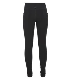 Girl Uphold Solid High Waisted Leggings With Pockets -Swimming Shops 6924028215464 black 3a