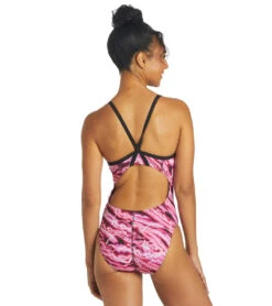 HydroLast Flash Thin Strap One Piece Swimsuit -Swimming Shops 6940348154024 pink 3a