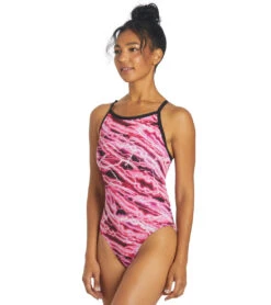 HydroLast Flash Thin Strap One Piece Swimsuit -Swimming Shops 6940348154024 pink 4a