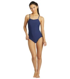 Women's Belle Solid One Piece Swimsuit -Swimming Shops 7012300619944 navy 4a