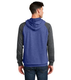 Unisex Lightweight Fleece Raglan Hoodie -Swimming Shops 7025272848552 heathereddeeproyalheatheredcharcoal 3a