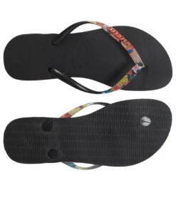 Havaianas Women's Slim Strapped Sandal -Swimming Shops 7030251684008 blackblack 4a