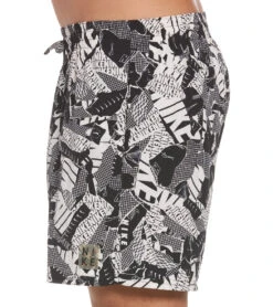 Nike Men's Collage Icon 16" Swim Trunks -Swimming Shops 7033618989224 black 3a