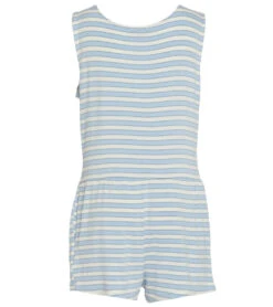 Girls' Parallels Romper (Big Kid) -Swimming Shops 7070841241768 blu 2a