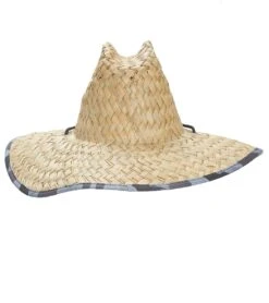 Xcel Unisex Sunset Point Straw Hat With Grey Camo Print -Swimming Shops 7088930914472 naturalgreycamo 3a