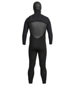 Xcel Men's Drylock 4/3MM Hooded Fullsuit Wetsuit -Swimming Shops 7088935010472 black 3a