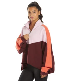 FREE PEOPLE Split Second 1/2 Zip 9 FREE PEOPLE Split Second 1/2 Zip -Swimming Shops 7091677233320 figjamcombo 5a