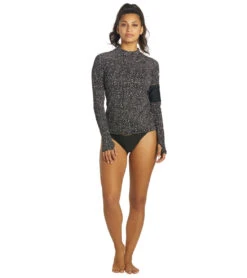 Nike Women's Water Dots L/S Hydroguard -Swimming Shops 7195269300392 black 4a