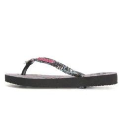 Havaianas Kid's Slim Glitter II Sandal (Toddler, Big Kid) -Swimming Shops 7203783311528 black 3a