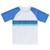 Boys' Shark Stripe SS Rash Top (Toddler, Little Kid, Big Kid)
