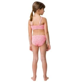 Girls' Ditsy Coral Shirred Bikini Set (Little Kid, Big Kid) 9 Girls' Ditsy Coral Shirred Bikini Set (Little Kid, Big Kid) -Swimming Shops 7217020502184 coral 5a