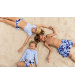 Girls' Mango Tango Sustainable Crop SS Rash Top Set (Little Kid, Big Kid) -Swimming Shops 7217022271656 blue 3a
