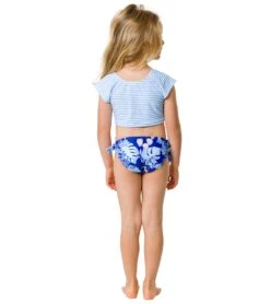 Girls' Mango Tango Sustainable Crop SS Rash Top Set (Little Kid, Big Kid) -Swimming Shops 7217022271656 blue 7a