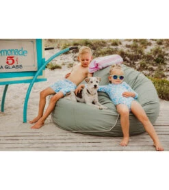 Girls' Aqua Bloom Sustainable LS Surf Suit (Baby, Toddler, Little Kid, Big Kid) -Swimming Shops 7217025908904 blue 3a