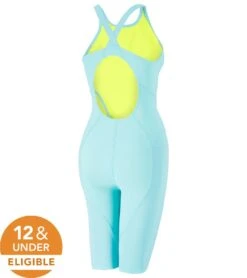 Speedo Women's Vanquisher Kneeskin Tech Suit Swimsuit -Swimming Shops 7300840652968 blueice 6a
