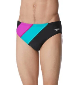 Speedo Men's Colorblock Solar Brief Swimsuit