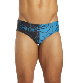Sporti X ALILscribble Limited Edition Divide Brief Swimsuit -Swimming Shops 7326810996904 blueblack 8a