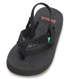 Sanuk Girls' Yoga Glitter Sandal (Little Kid)
