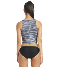 Xcel Women's Ocean Ramsey UV 8oz. Crop Tank Rashguard 7 Xcel Women's Ocean Ramsey UV 8oz. Crop Tank Rashguard -Swimming Shops 7345952456872 tigershark 3a