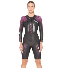 2XU Women's Pro-Swim Run Pro Shorty Wetsuit