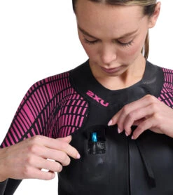 2XU Women's Pro-Swim Run Pro Shorty Wetsuit 13 2XU Women's Pro-Swim Run Pro Shorty Wetsuit -Swimming Shops 7350032367784 blackveryberryprint 4a