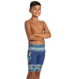 Granny Sweater Llamakah Jammer Swimsuit Youth (22-28) -Swimming Shops 7362716532904 blue 3a