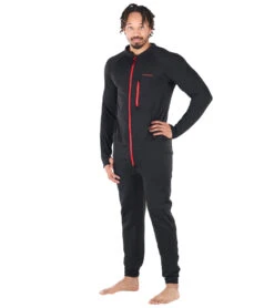 Level Six Men's Vulcan Front Zip Thermal Unisuit -Swimming Shops 7363715694760 black 4a