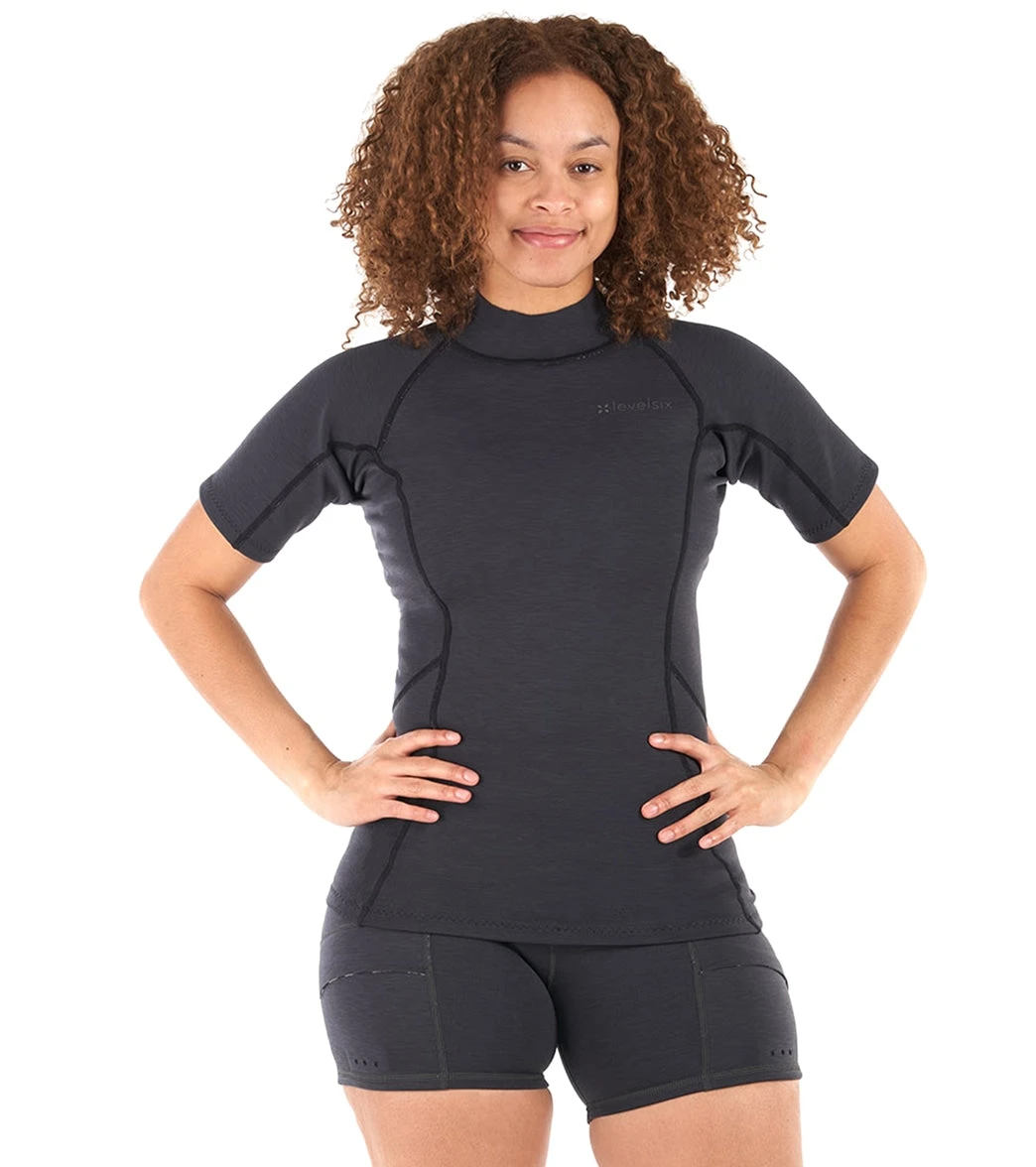 Level Six Women's 0.5mm Sombrio Short Sleeve Neoprene Top 1 Level Six Women's 0.5mm Sombrio Short Sleeve Neoprene Top