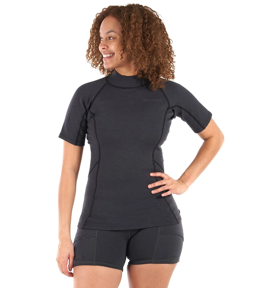 Level Six Women's 0.5mm Sombrio Short Sleeve Neoprene Top 2 Level Six Women's 0.5mm Sombrio Short Sleeve Neoprene Top - Image 2