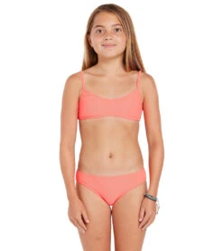 Volcom Girls' Simply Mesh Two Piece Bikini Set (Big Kid)