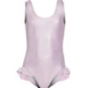 Girls' Sparkling Sunset Pink UPF 50+ Delaney One Piece Swimsuit (Baby, Toddler, Little Kid)