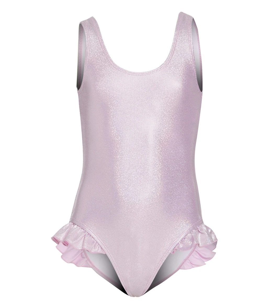 Girls' Sparkling Sunset Pink UPF 50+ Delaney One Piece Swimsuit (Baby, Toddler, Little Kid) 1 Girls' Sparkling Sunset Pink UPF 50+ Delaney One Piece Swimsuit (Baby, Toddler, Little Kid)